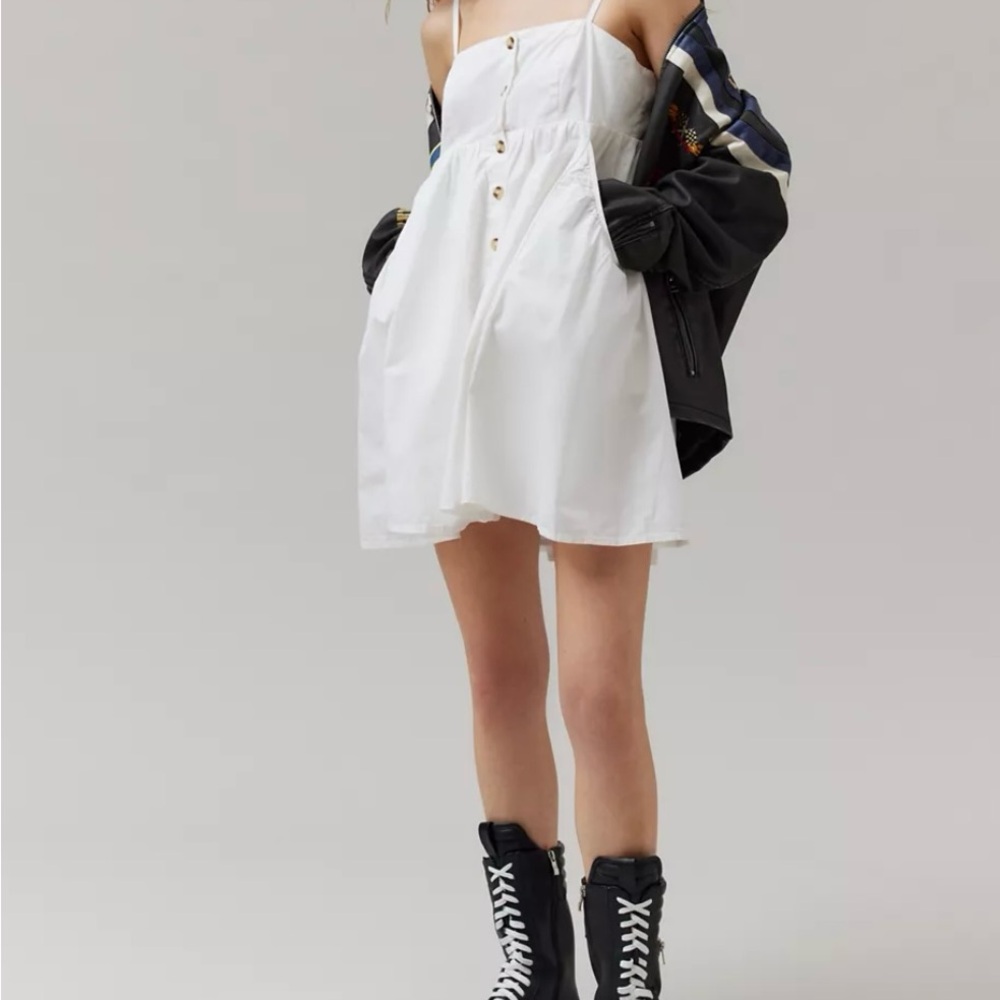 New BDG Urban Outfitters Babydoll Mini White Dress XS
